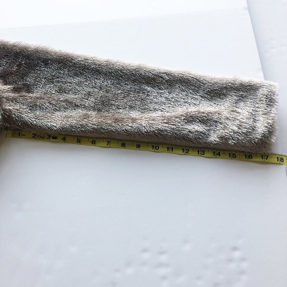 CHARMING CHARLIE RSVP Y2K Eyelash Fringe Open Front Champagne Jacket Women Small - Picture 8 of 9